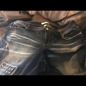 Size 26w ( plus) patchwork jeans